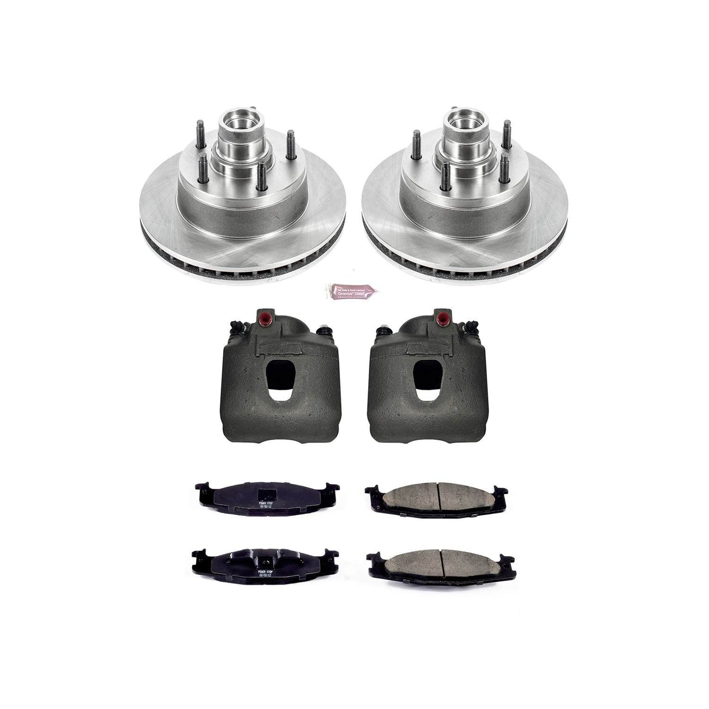 PowerStop Power Stop 2003 Ford E-150 Front Autospecialty Brake Kit w/Calipers KCOE1832