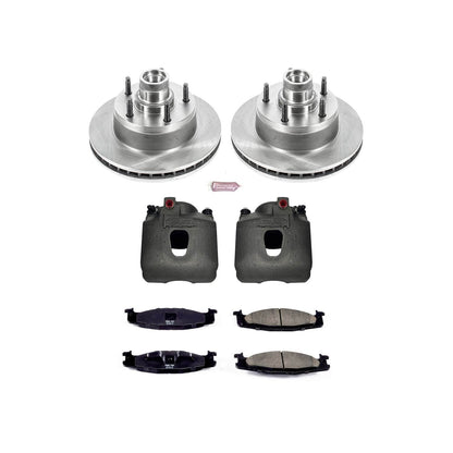 PowerStop Power Stop 2003 Ford E-150 Front Autospecialty Brake Kit w/Calipers KCOE1832