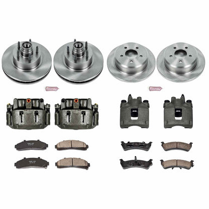 PowerStop Power Stop 95-01 Ford Explorer Autospecialty Kit w/ Calipers - Front and Rear KCOE1855