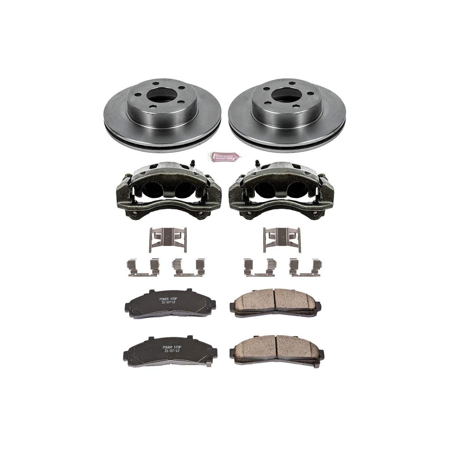 PowerStop Power Stop 95-01 Ford Explorer Front Autospecialty Brake Kit w/Calipers KCOE1860