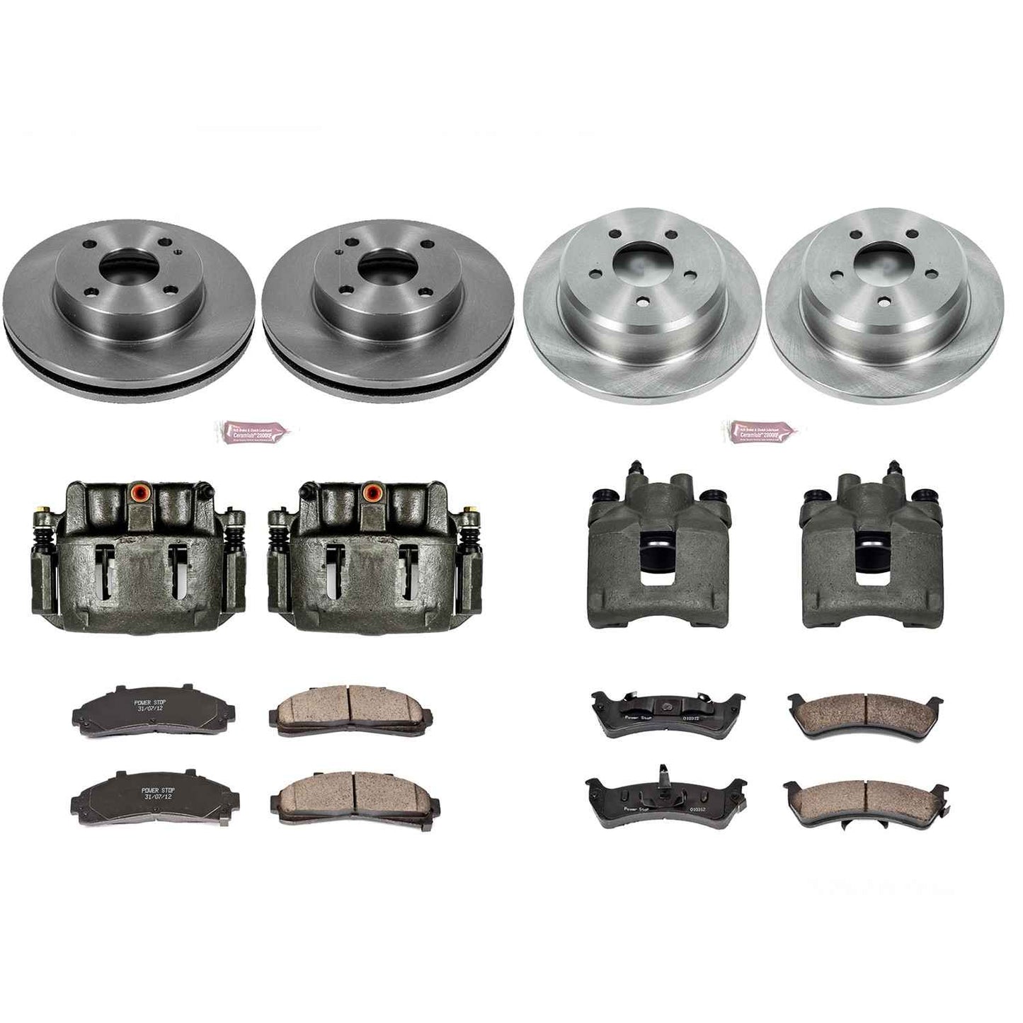 PowerStop Power Stop 95-01 Ford Explorer Autospecialty Kit w/ Calipers - Front and Rear KCOE1861