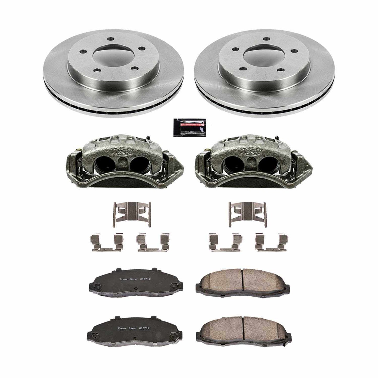 PowerStop Power Stop 97-03 Ford F-150 Front Autospecialty Brake Kit w/Calipers KCOE1866