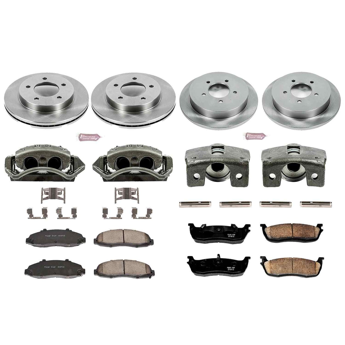 PowerStop Power Stop 99-00 Ford F-150 Autospecialty Kit w/ Calipers - Front and Rear KCOE1867