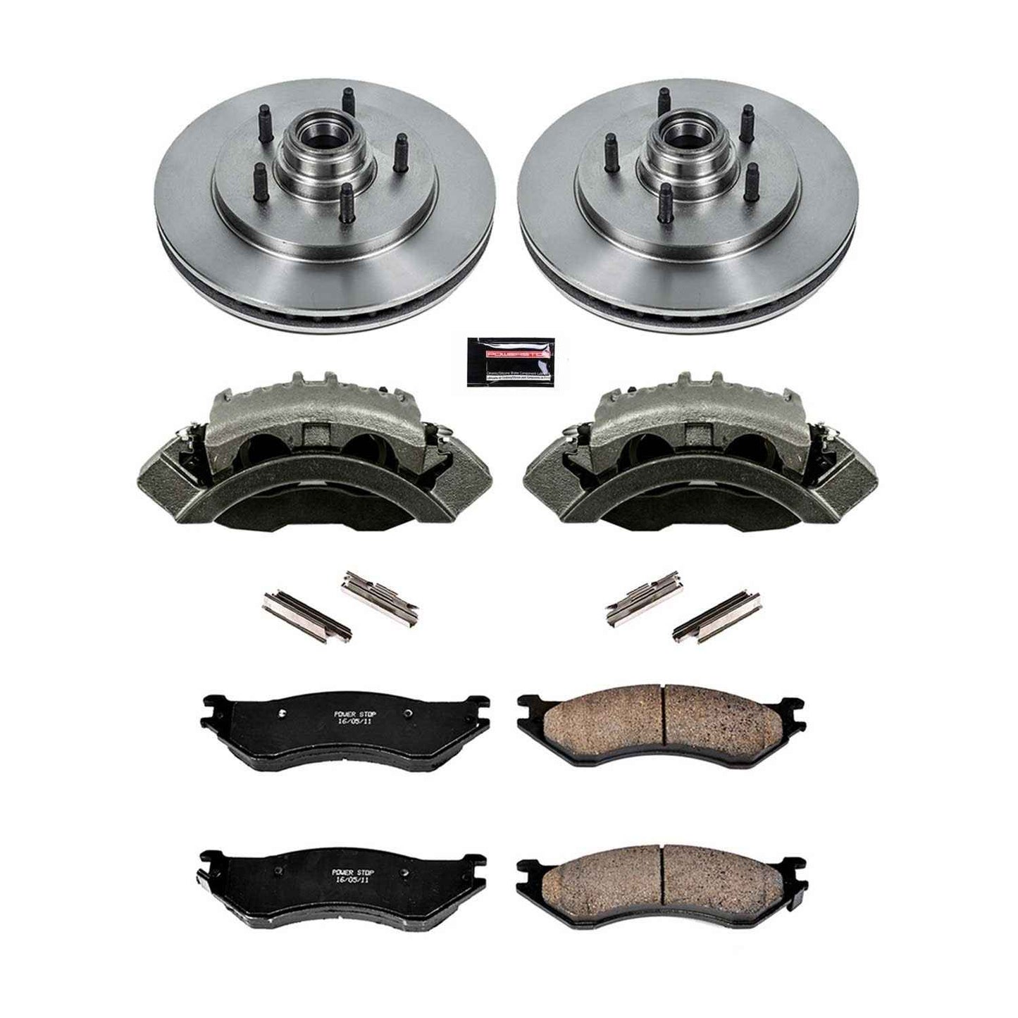 PowerStop Power Stop 97-00 Ford Expedition Front Autospecialty Brake Kit w/Calipers KCOE1878