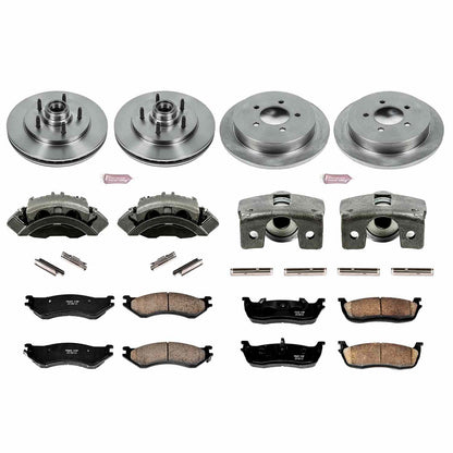 PowerStop Power Stop 99-00 Ford F-150 Autospecialty Kit w/ Calipers - Front and Rear KCOE1881