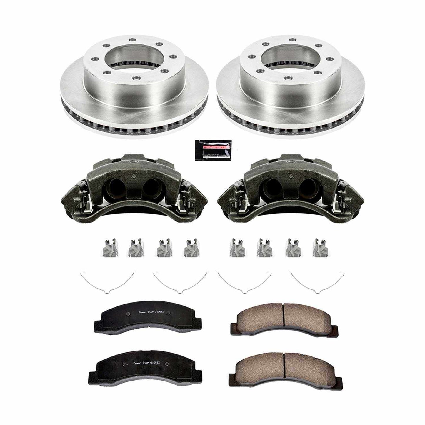 PowerStop Power Stop 1999 Ford F-250 Super Duty Front Autospecialty Brake Kit w/Calipers KCOE1885