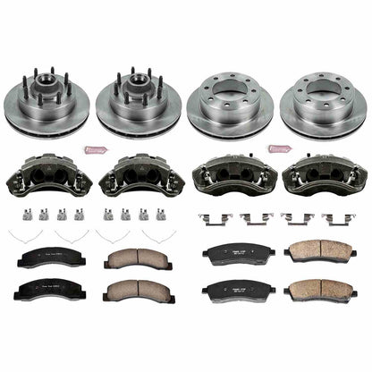 PowerStop Power Stop 00-02 Ford Excursion Autospecialty Kit w/ Calipers - Front and Rear KCOE1894A