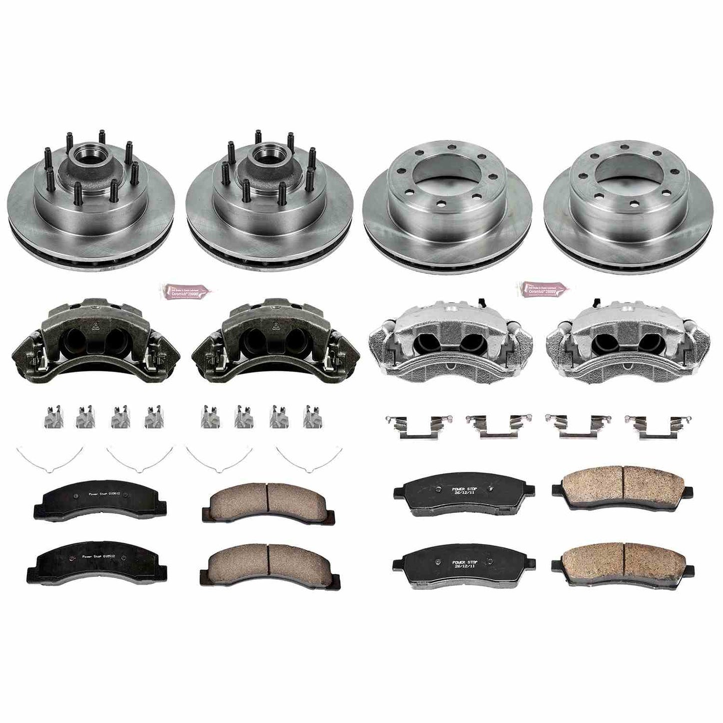 PowerStop Power Stop 00-02 Ford Excursion Autospecialty Kit w/ Calipers - Front and Rear KCOE1894