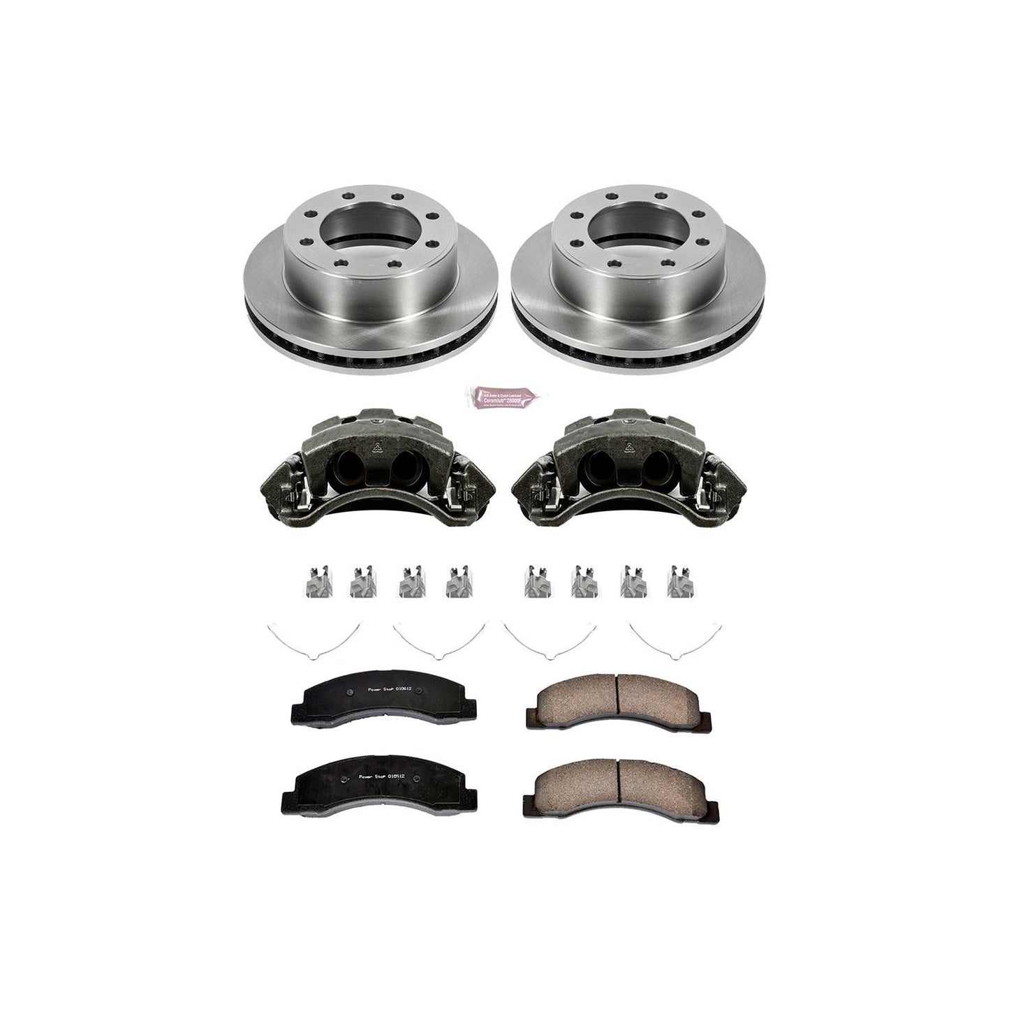 PowerStop Power Stop 00-05 Ford Excursion Front Autospecialty Brake Kit w/Calipers KCOE1905