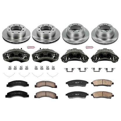 PowerStop Power Stop 00-04 Ford F-350 Super Duty Autospecialty Kit w/ Calipers - Front and Rear KCOE1907A