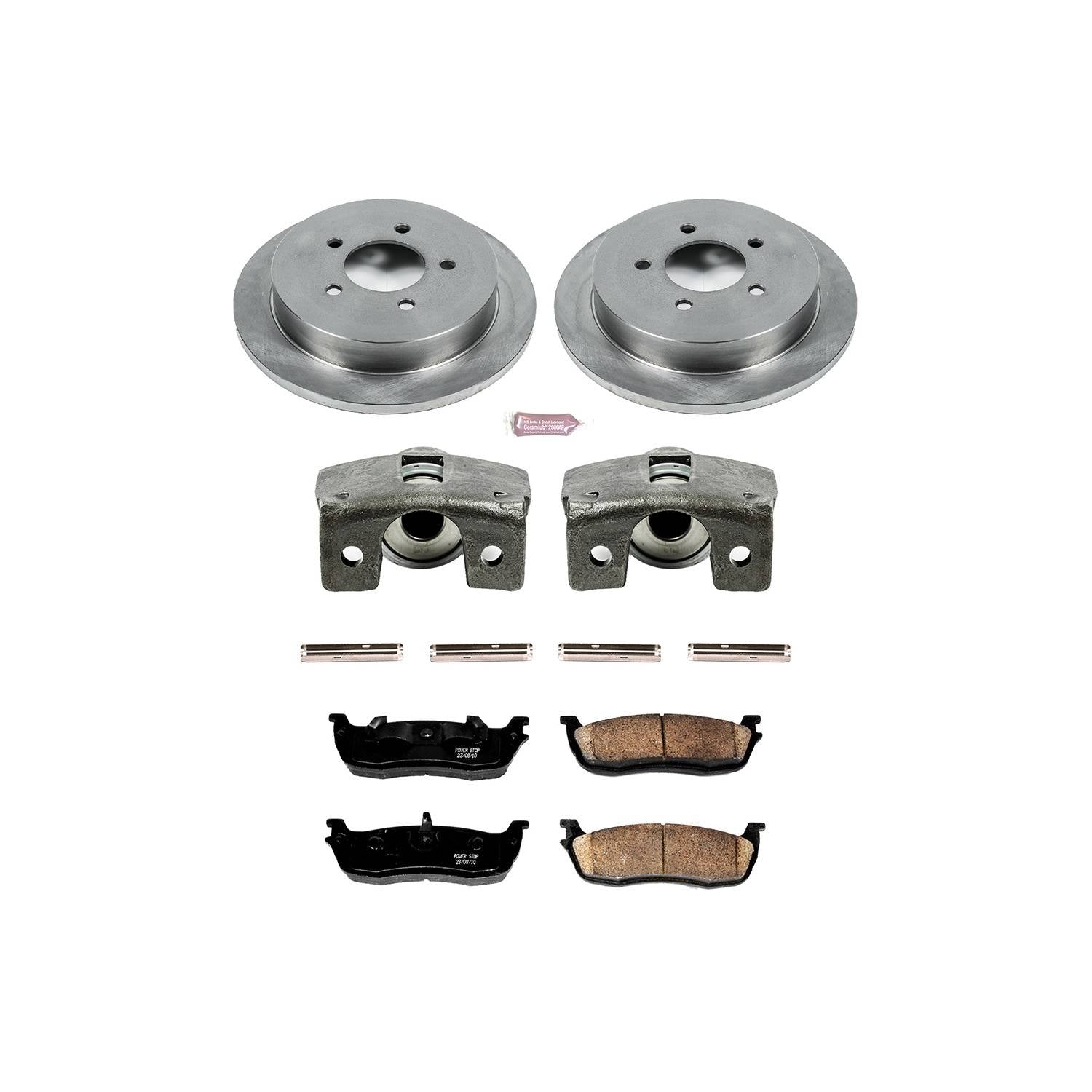 PowerStop Power Stop 00-02 Ford Expedition Rear Autospecialty Brake Kit w/Calipers KCOE1913