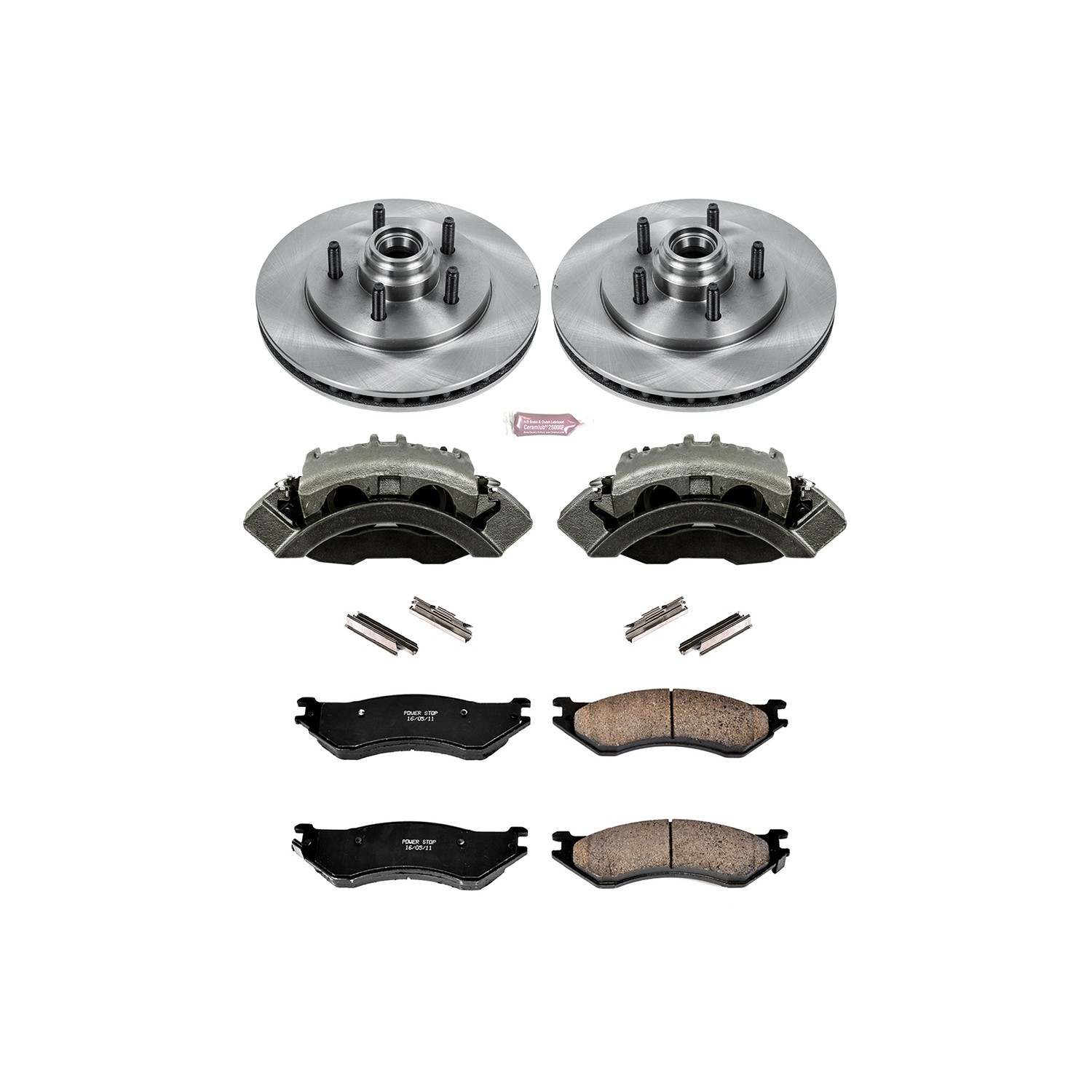 PowerStop Power Stop 00-02 Ford Expedition Front Autospecialty Brake Kit w/Calipers KCOE1916