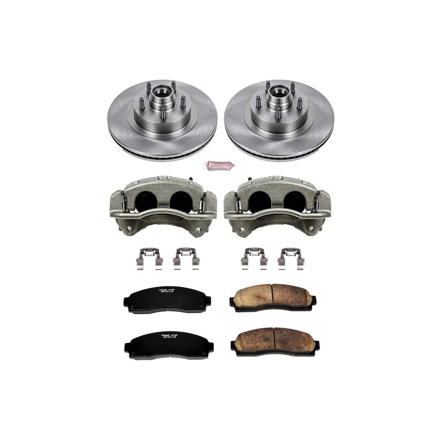 PowerStop Power Stop 01-03 Ford Explorer Sport Front Autospecialty Brake Kit w/Calipers KCOE1920