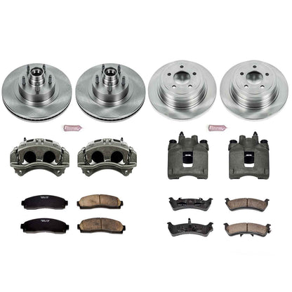 PowerStop Power Stop 2003 Ford Explorer Sport Autospecialty Kit w/ Calipers - Front and Rear KCOE1921