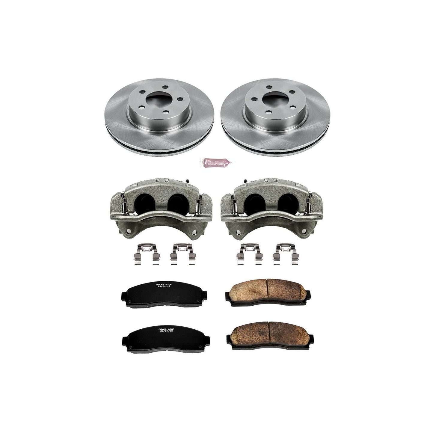 PowerStop Power Stop 01-03 Ford Explorer Sport Front Autospecialty Brake Kit w/Calipers KCOE1923