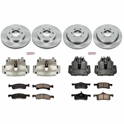 PowerStop Power Stop 02-06 Ford Expedition Autospecialty Kit w/ Calipers - Front and Rear KCOE1934