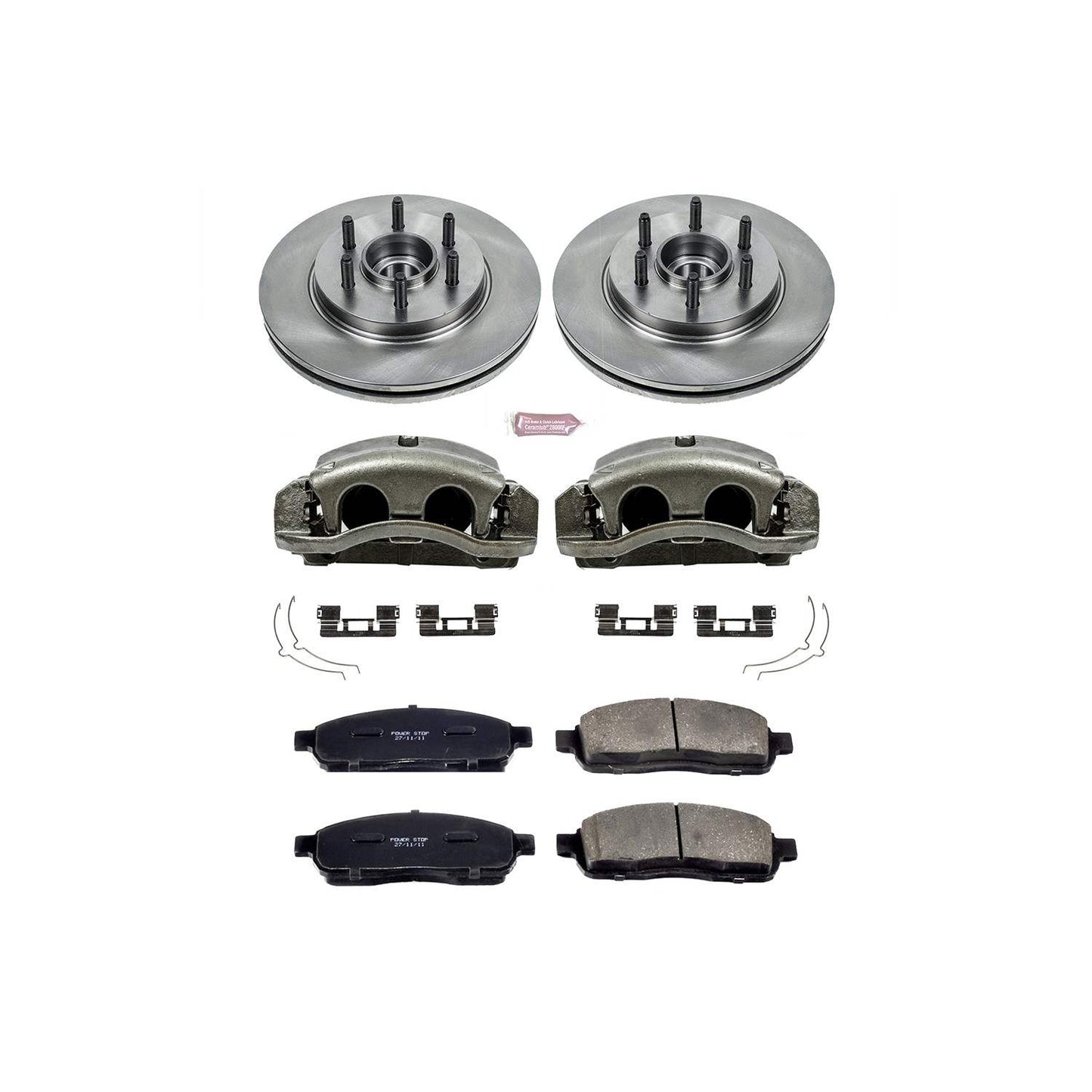PowerStop Power Stop 05-08 Ford F-150 Front Autospecialty Brake Kit w/Calipers KCOE1939A