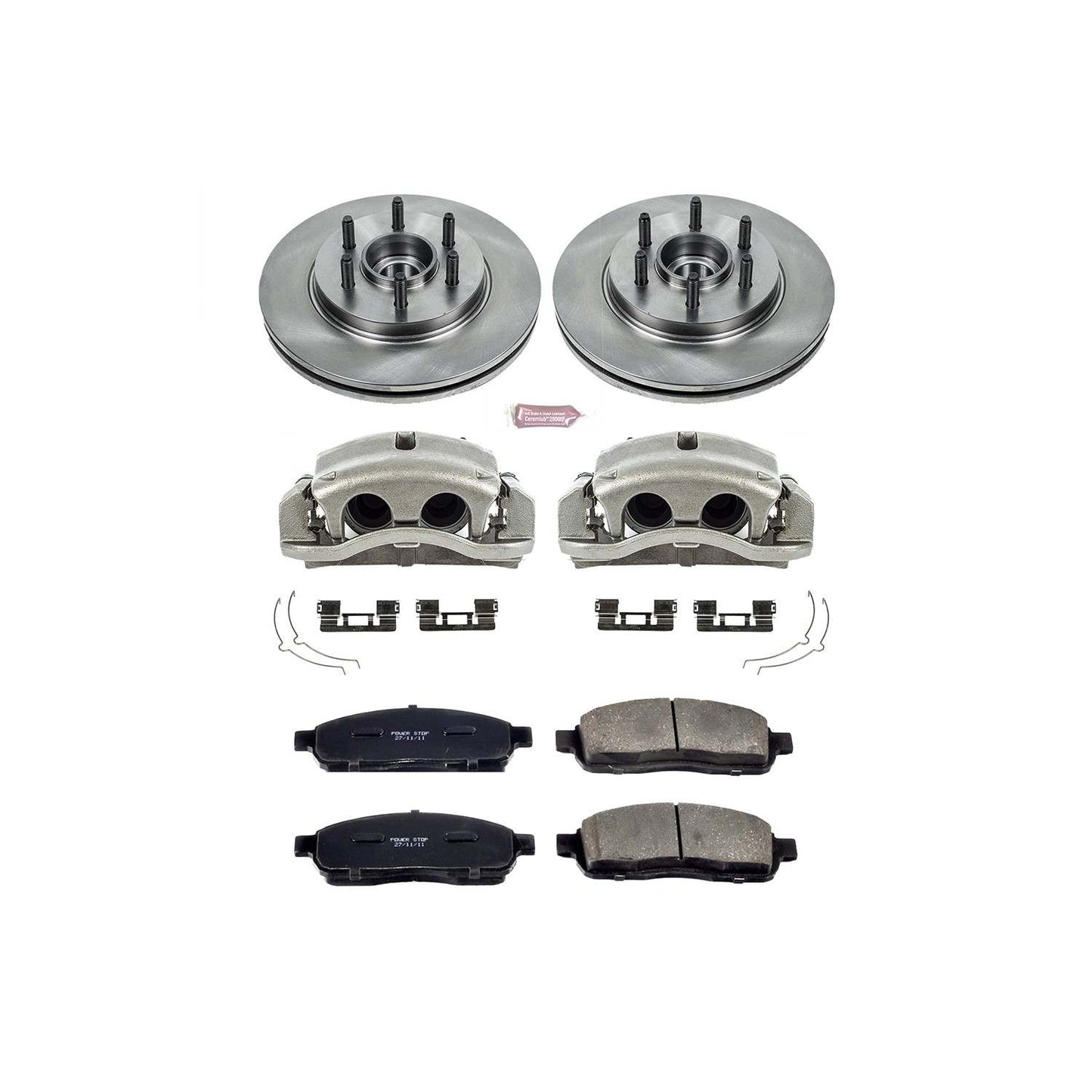 PowerStop Power Stop 04-08 Ford F-150 Front Autospecialty Brake Kit w/Calipers KCOE1939