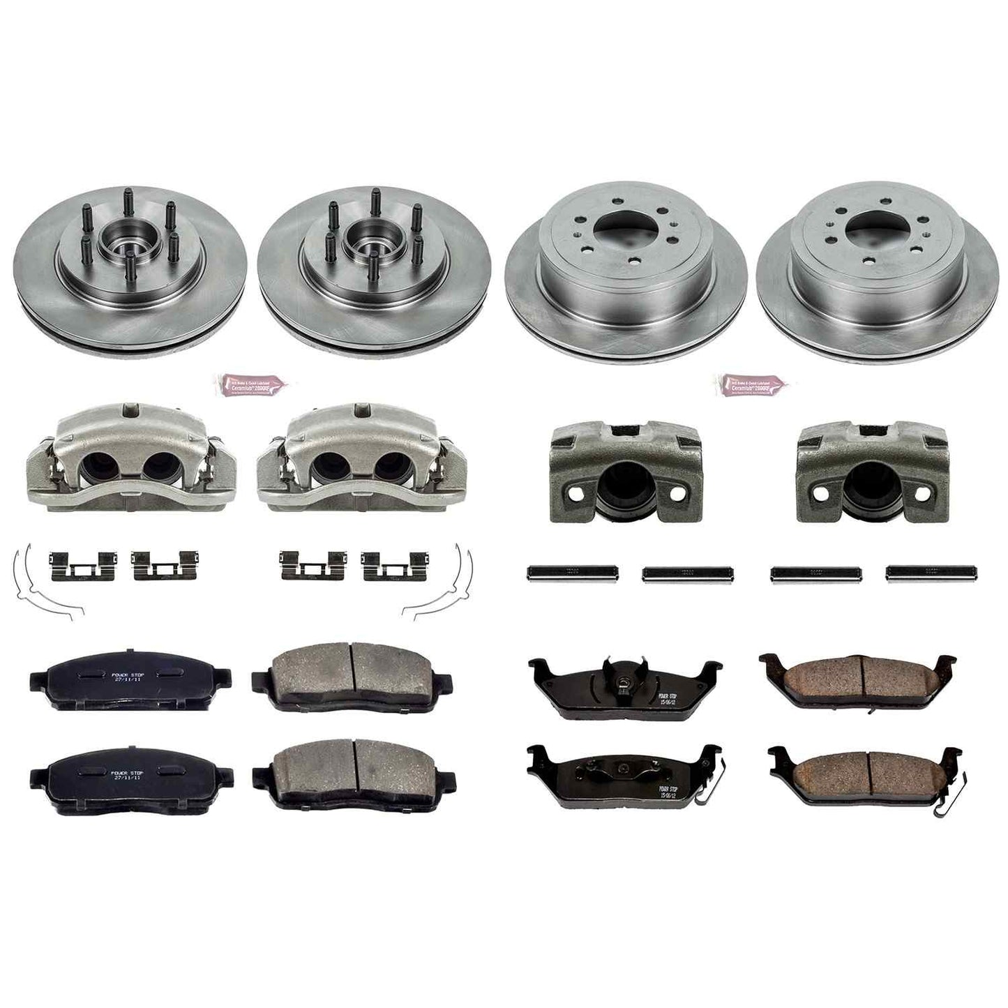 PowerStop Power Stop 04-08 Ford F-150 Autospecialty Kit w/ Calipers - Front and Rear KCOE1940
