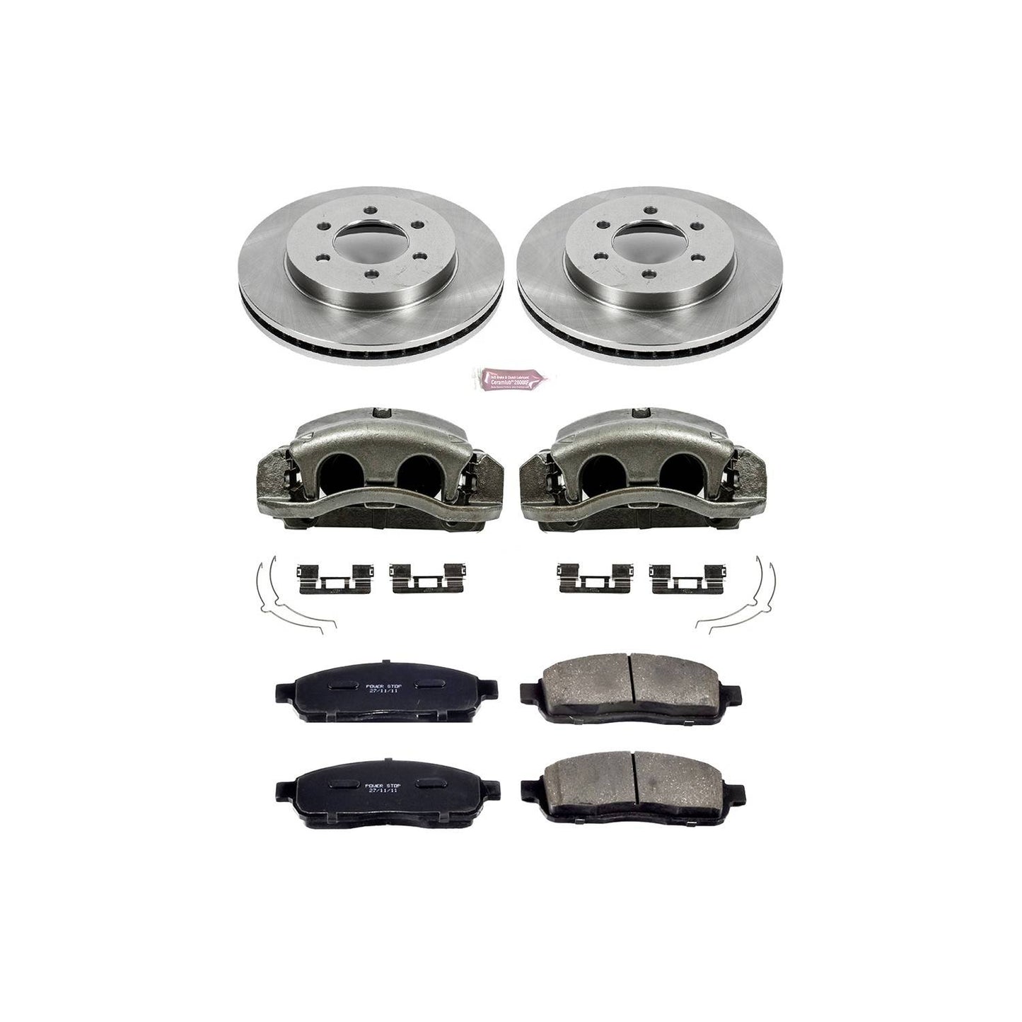 PowerStop Power Stop 05-08 Ford F-150 Front Autospecialty Brake Kit w/Calipers KCOE1943A