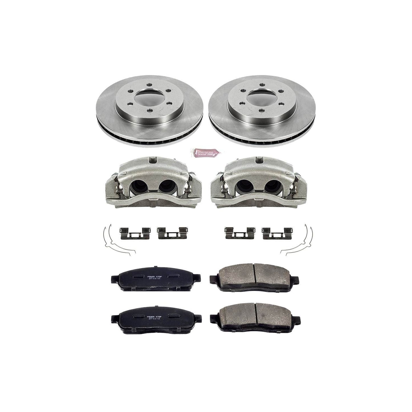 PowerStop Power Stop 04-08 Ford F-150 Front Autospecialty Brake Kit w/Calipers KCOE1943
