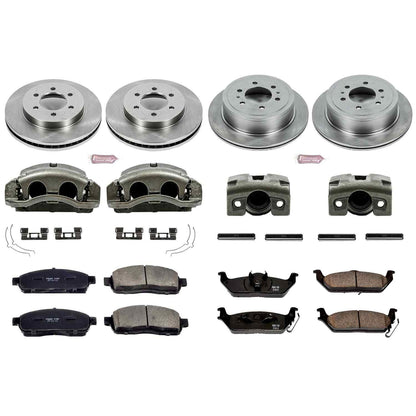PowerStop Power Stop 05-08 Ford F-150 Autospecialty Kit w/ Calipers - Front and Rear KCOE1944A