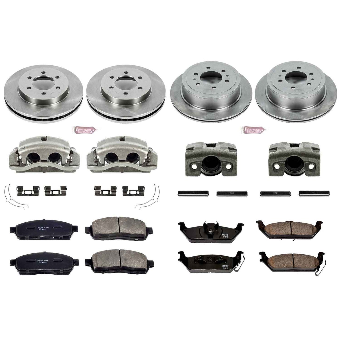 PowerStop Power Stop 04-08 Ford F-150 Autospecialty Kit w/ Calipers - Front and Rear KCOE1944