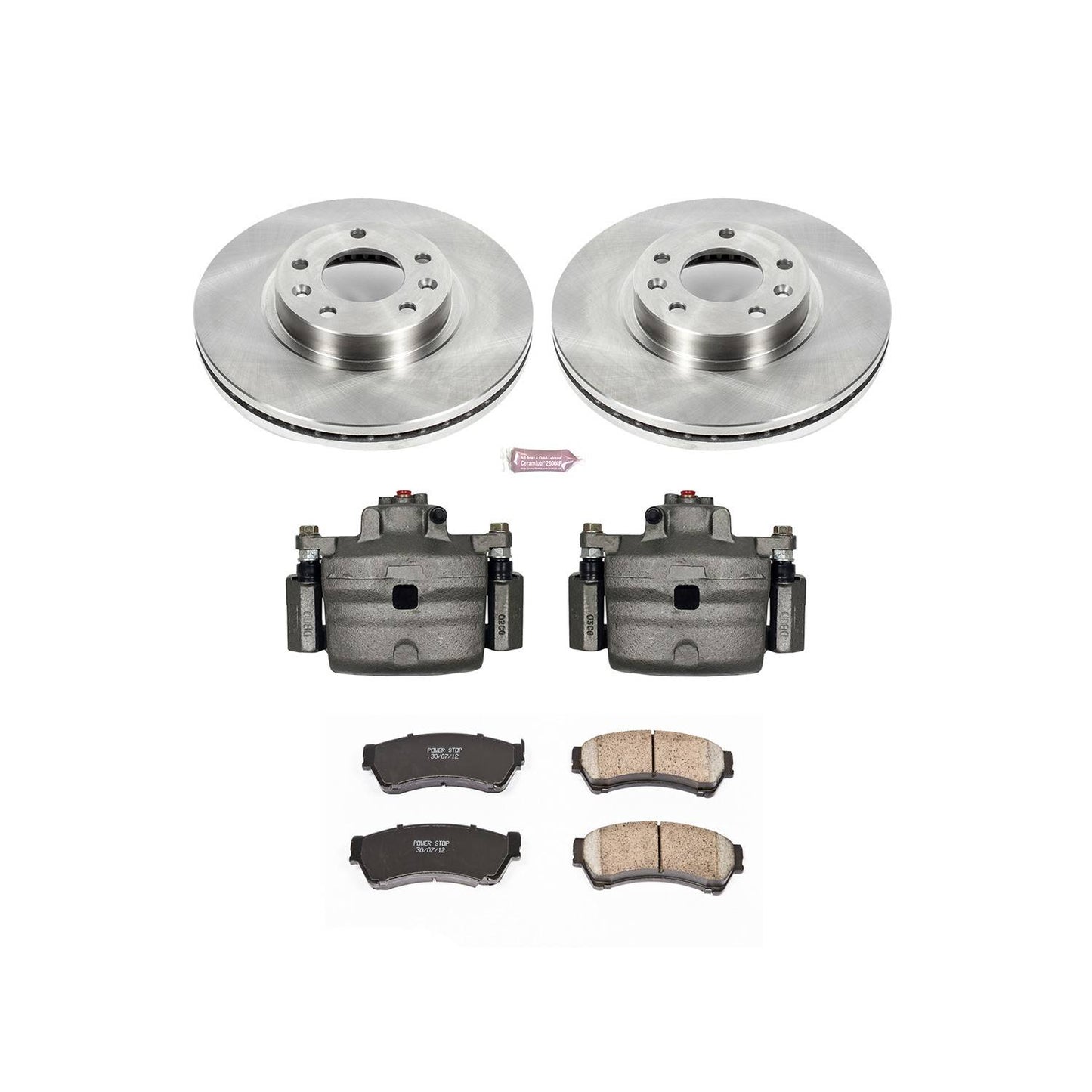 PowerStop Power Stop 06-12 Ford Fusion Front Autospecialty Brake Kit w/Calipers KCOE199