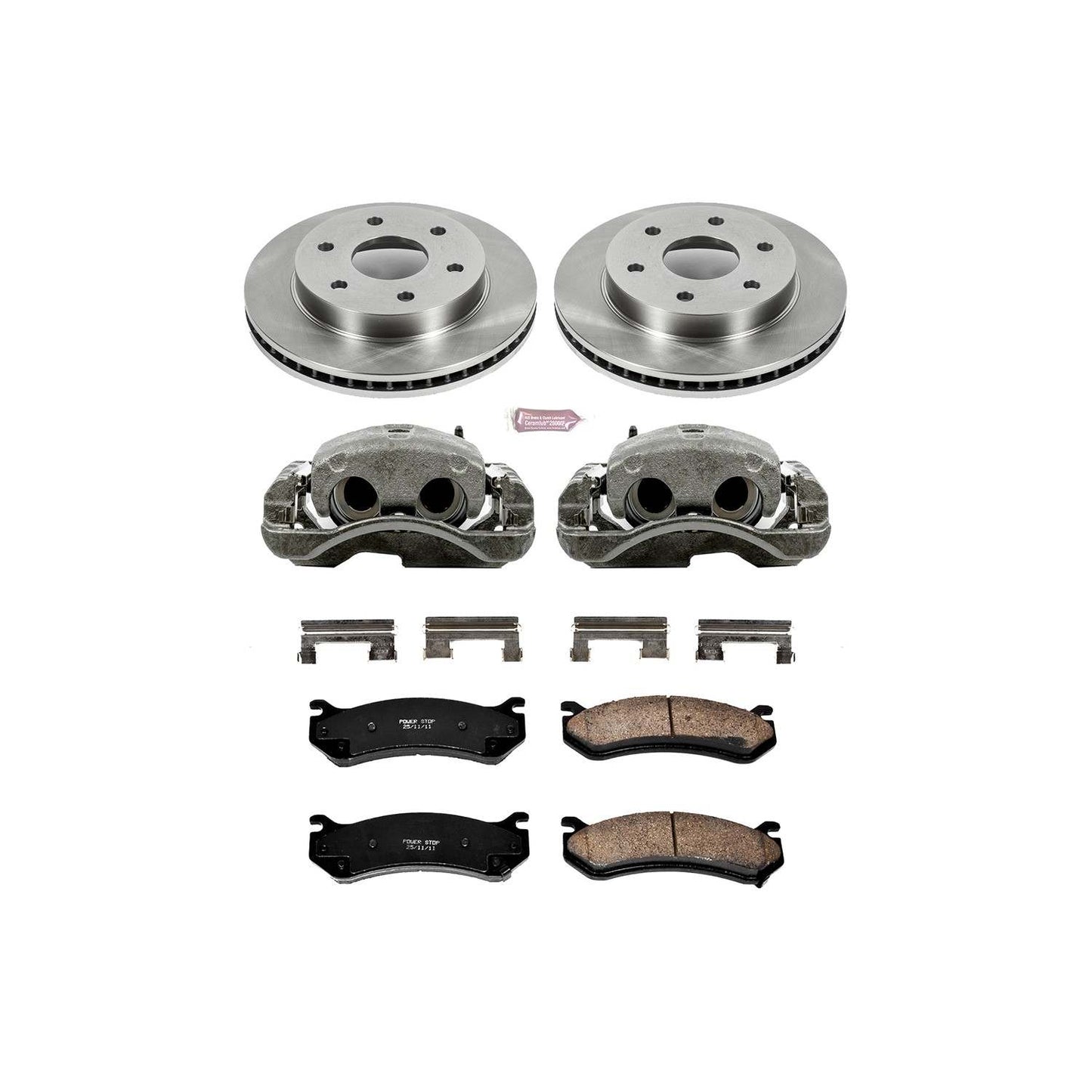 PowerStop Power Stop 02-06 Cadillac Escalade Front Autospecialty Brake Kit w/Calipers KCOE2009