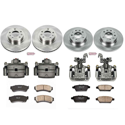 PowerStop Power Stop 06-12 Ford Fusion Autospecialty Kit w/ Calipers - Front and Rear KCOE200