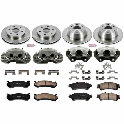 PowerStop Power Stop 03-05 Chevrolet Astro Autospecialty Kit w/ Calipers - Front and Rear KCOE2010A