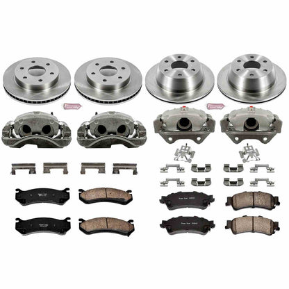 PowerStop Power Stop 03-06 Chevrolet Silverado 1500 Autospecialty Kit w/ Calipers - Front and Rear KCOE2010B