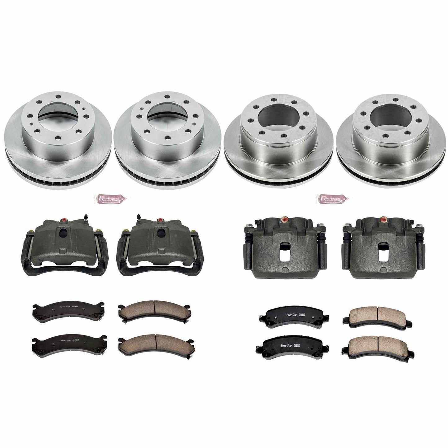 PowerStop Power Stop 06-17 Chevrolet Express 2500 Autospecialty Kit w/ Calipers - Front and Rear KCOE2029