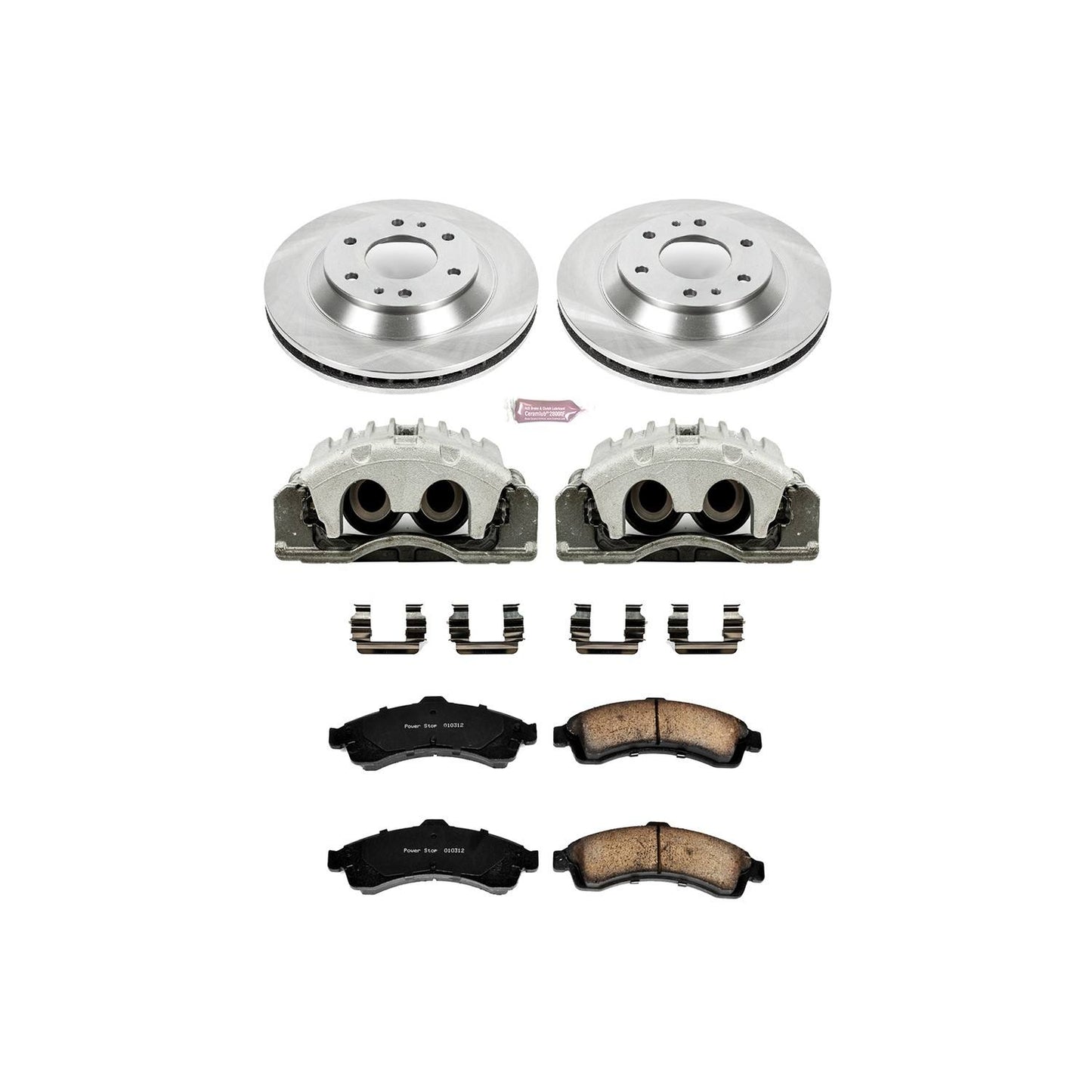PowerStop Power Stop 04-05 Buick Rainier Front Autospecialty Brake Kit w/Calipers KCOE2057