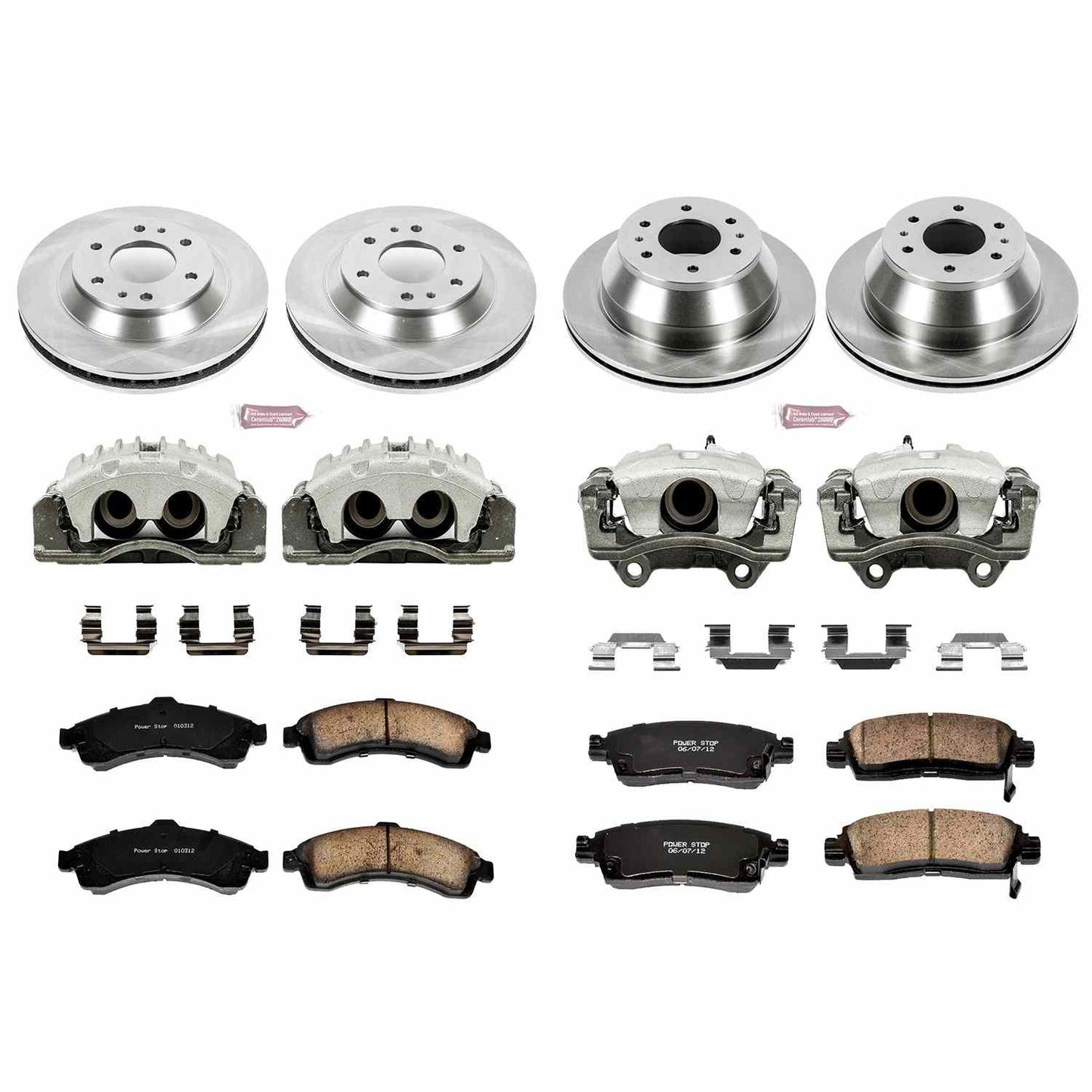 PowerStop Power Stop 04-05 Buick Rainier Autospecialty Kit w/ Calipers - Front and Rear KCOE2058