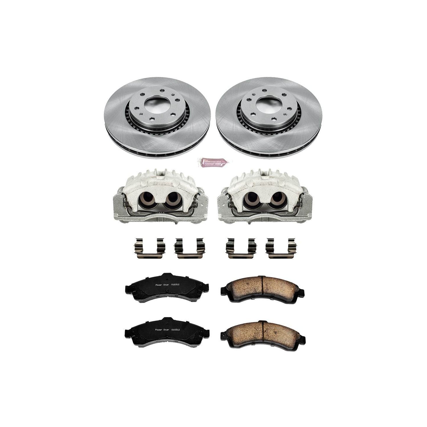 PowerStop Power Stop 04-05 Buick Rainier Front Autospecialty Brake Kit w/Calipers KCOE2061