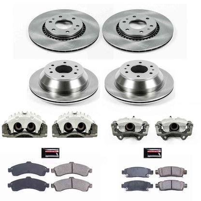 PowerStop Power Stop 2005 Saab 9-7x Autospecialty Kit w/ Calipers - Front and Rear KCOE2062A