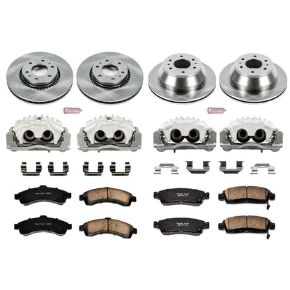 PowerStop Power Stop 04-05 Buick Rainier Autospecialty Kit w/ Calipers - Front and Rear KCOE2062