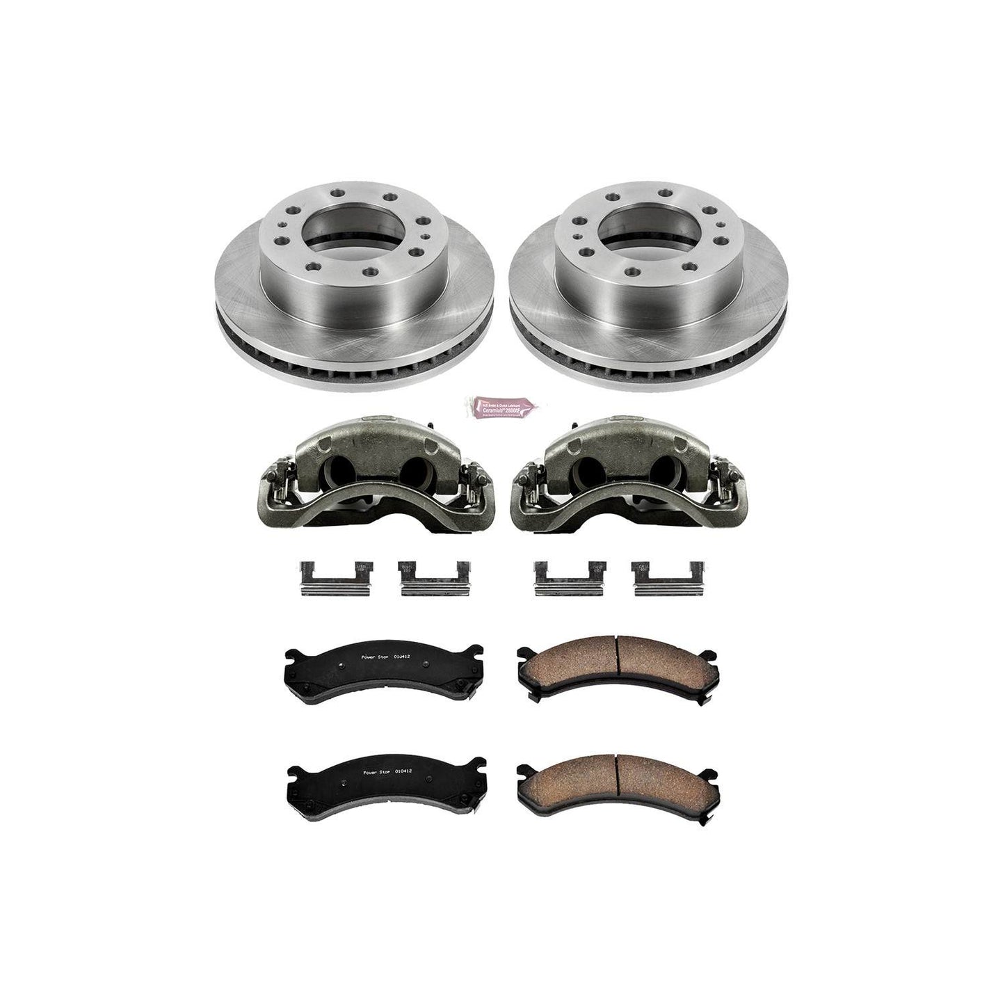 PowerStop Power Stop 02-04 Chevrolet Avalanche 2500 Front Autospecialty Brake Kit w/Calipers KCOE2071