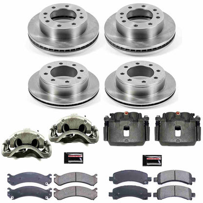 PowerStop Power Stop 14-19 Chevrolet Express 3500 Autospecialty Kit w/ Calipers - Front and Rear KCOE2074