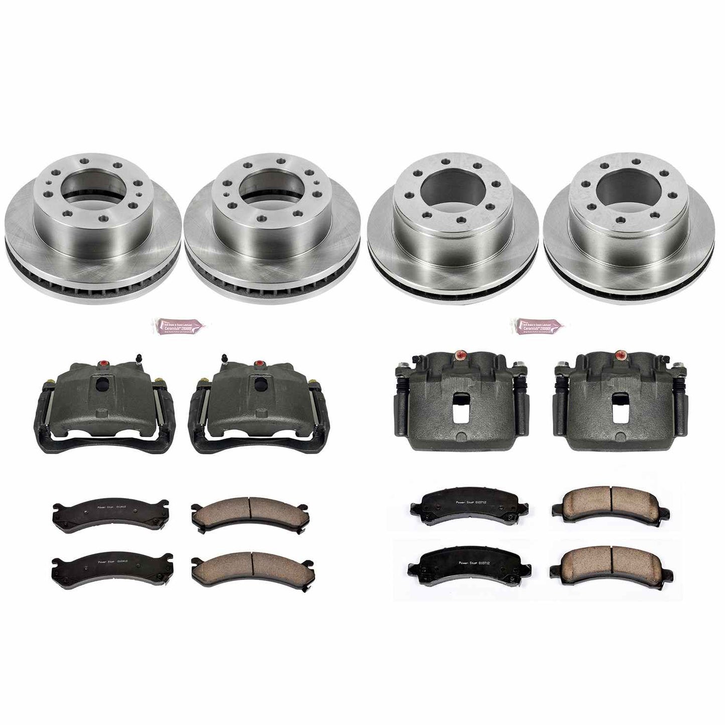 PowerStop Power Stop 03-13 Chevrolet Express 3500 Autospecialty Kit w/ Calipers - Front and Rear KCOE2075