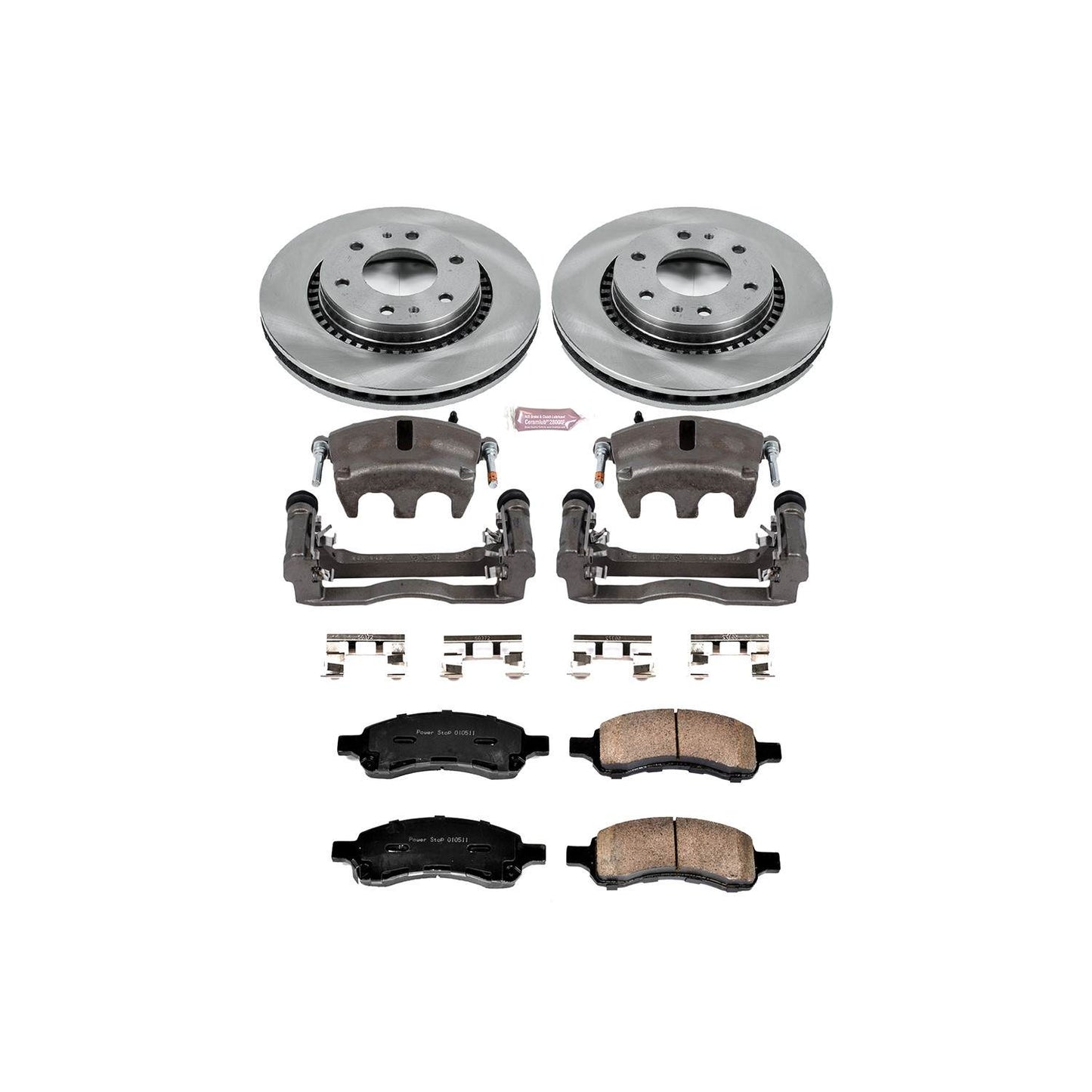 PowerStop Power Stop 06-07 Buick Rainier Front Autospecialty Brake Kit w/Calipers KCOE2084B