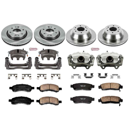 PowerStop Power Stop 06-07 Buick Rainier Autospecialty Kit w/ Calipers - Front and Rear KCOE2085B