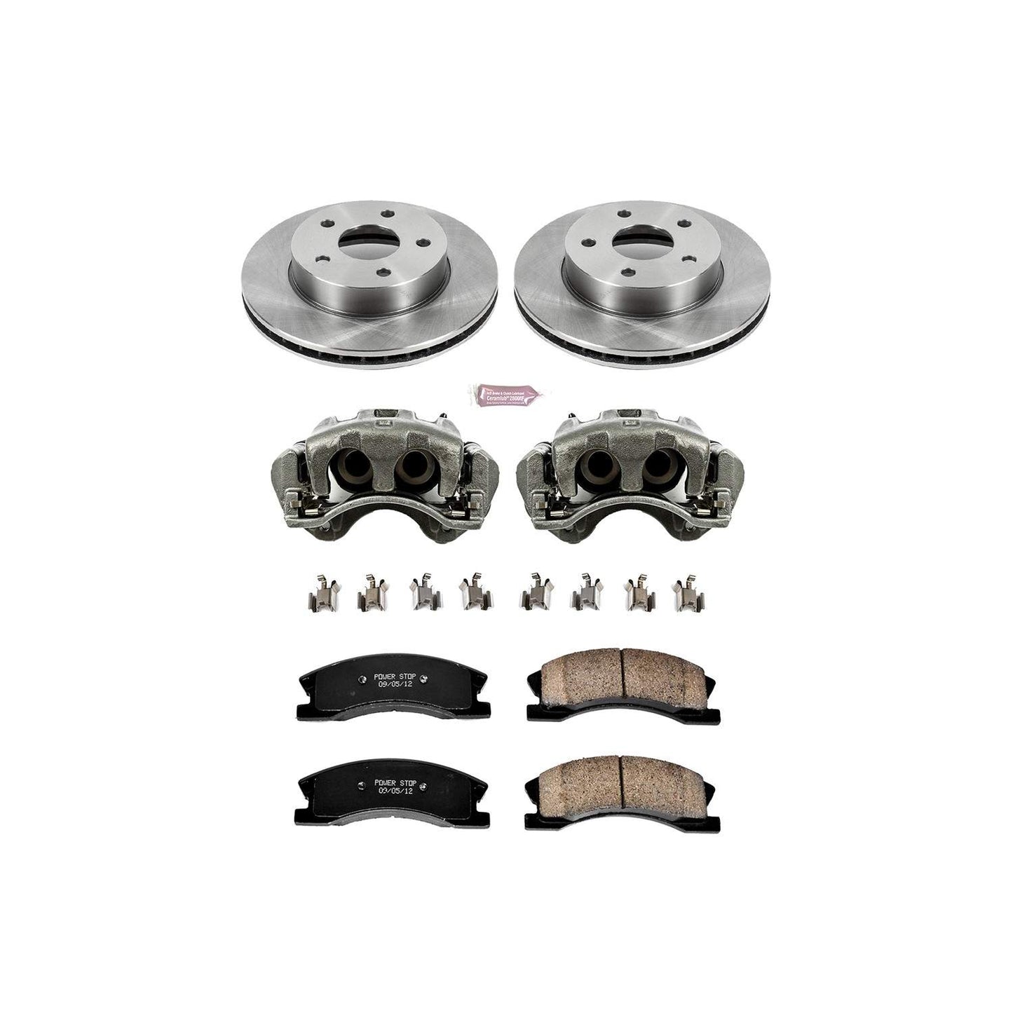 PowerStop Power Stop 99-04 Jeep Grand Cherokee Front Autospecialty Brake Kit w/Calipers KCOE2149