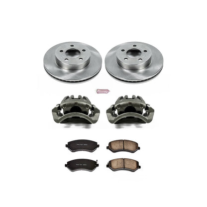 PowerStop Power Stop 02-07 Jeep Liberty Front Autospecialty Brake Kit w/Calipers KCOE2160