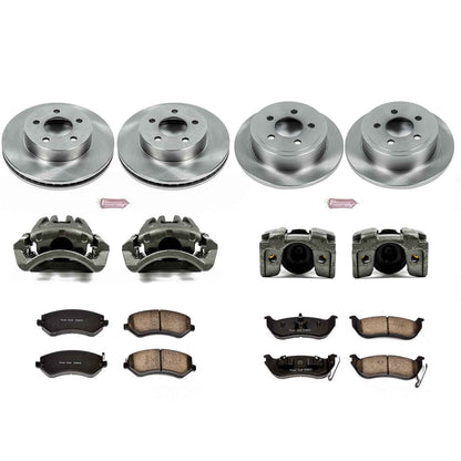 PowerStop Power Stop 03-07 Jeep Liberty Autospecialty Kit w/ Calipers - Front and Rear KCOE2162