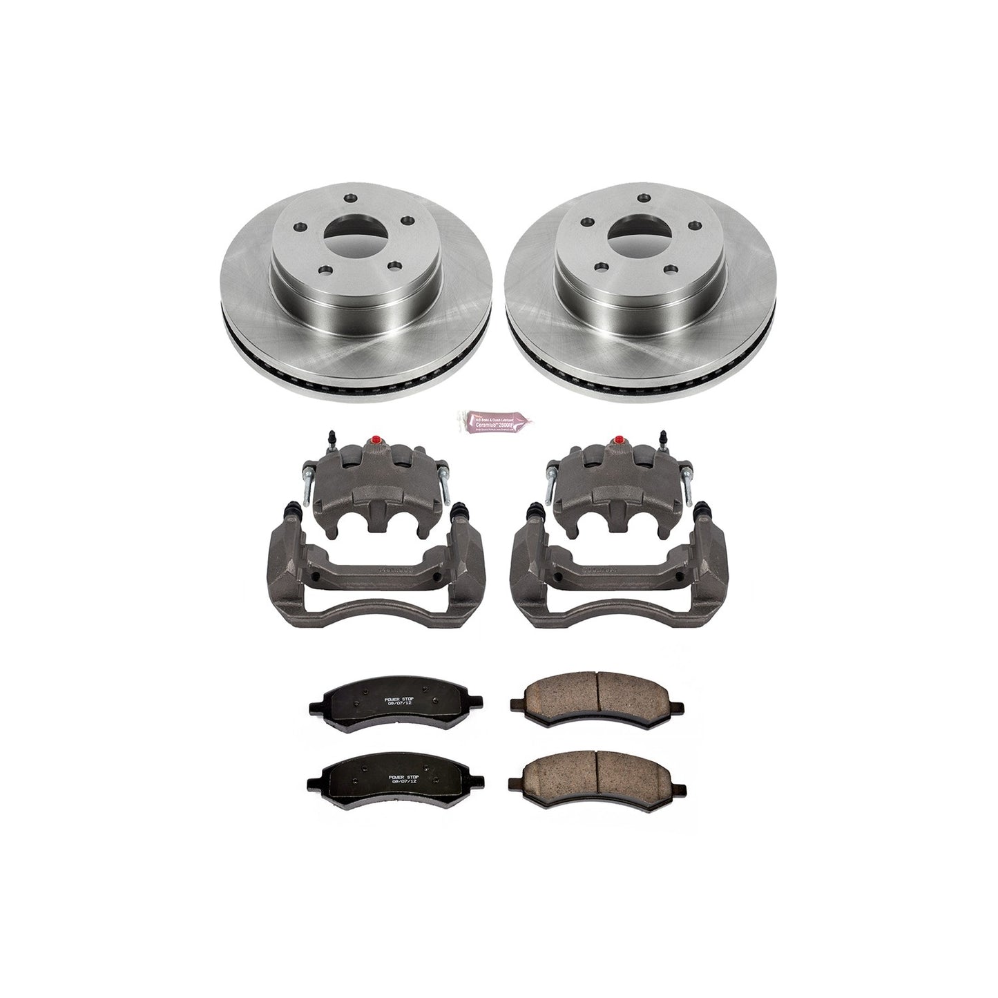 PowerStop Power Stop 07-09 Chrysler Aspen Front Autospecialty Brake Kit w/Calipers KCOE2163