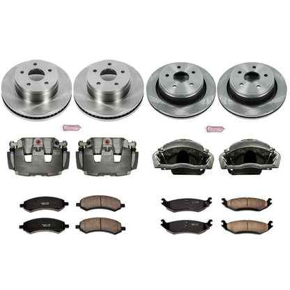 PowerStop Power Stop 07-09 Chrysler Aspen Autospecialty Kit w/ Calipers - Front and Rear KCOE2164A