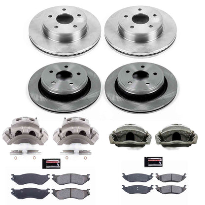 PowerStop Power Stop 04-06 Dodge Durango Autospecialty Kit w/ Calipers - Front and Rear KCOE2166A