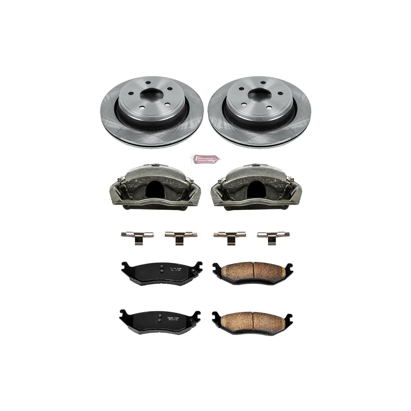 PowerStop Power Stop 07-09 Chrysler Aspen Rear Autospecialty Brake Kit w/Calipers KCOE2172
